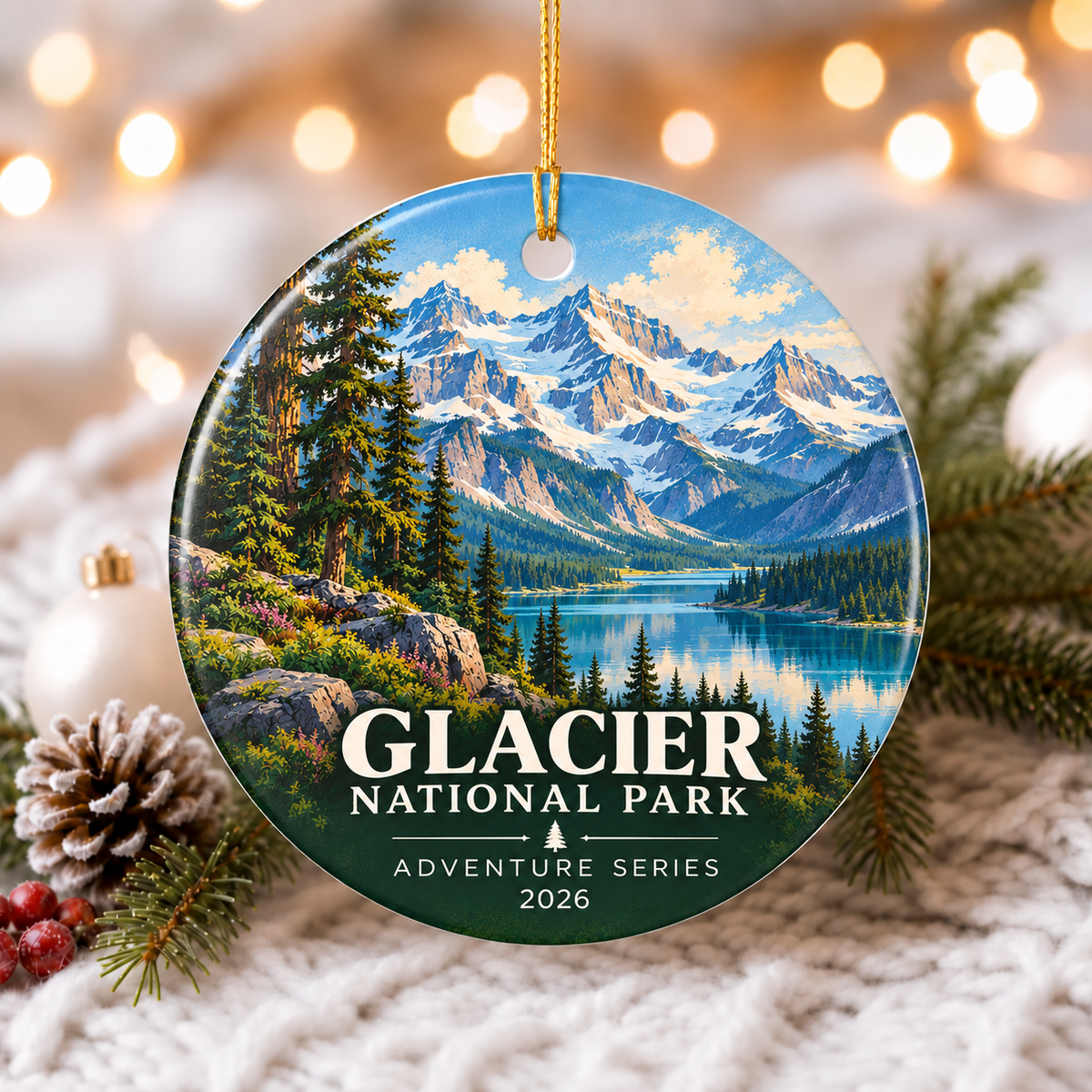 Glacier National Park Christmas Ornament - photo 2