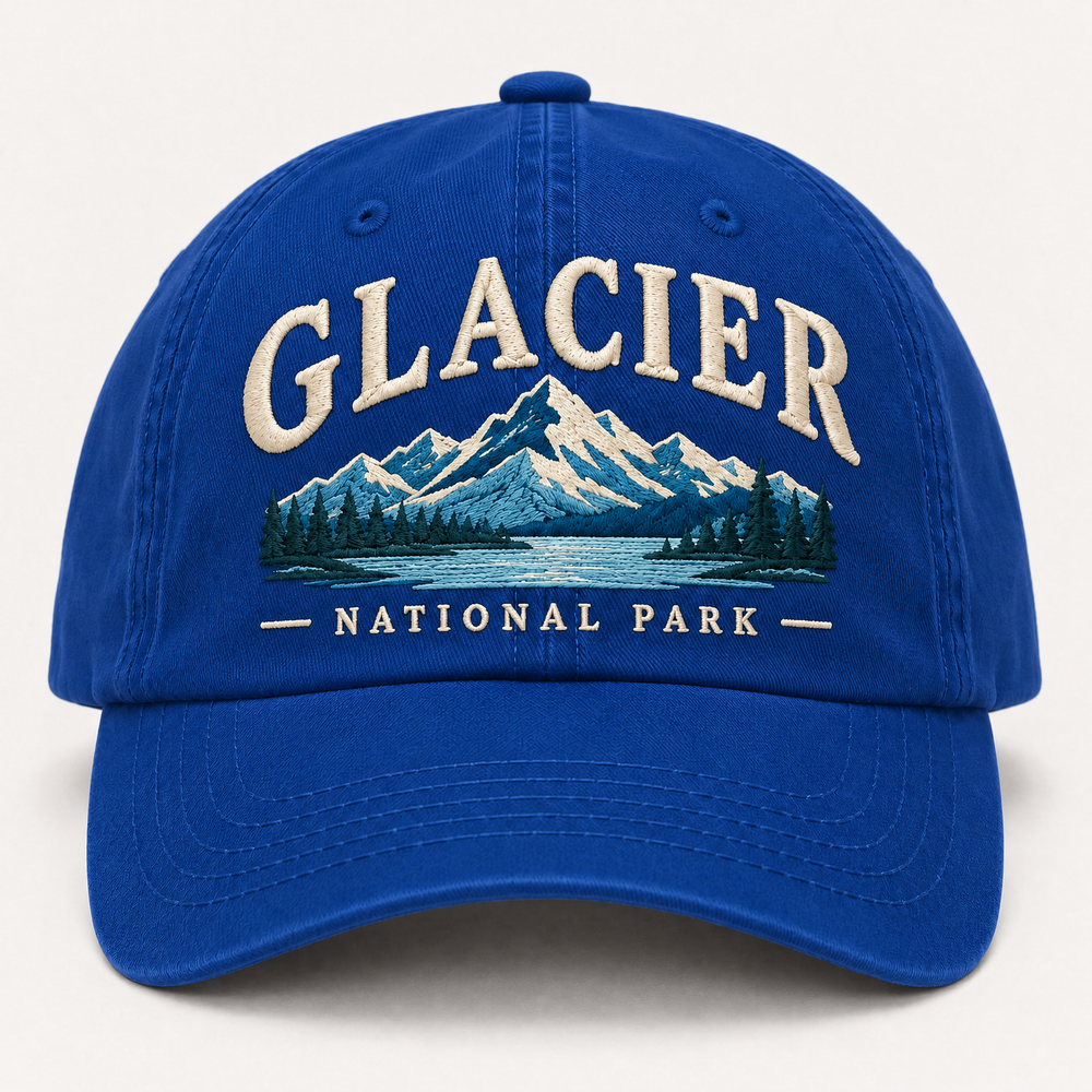 Glacier National Park Embroidered Hat