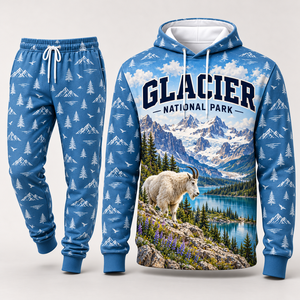 Glacier National Park Hoodie & Sweatpants Set