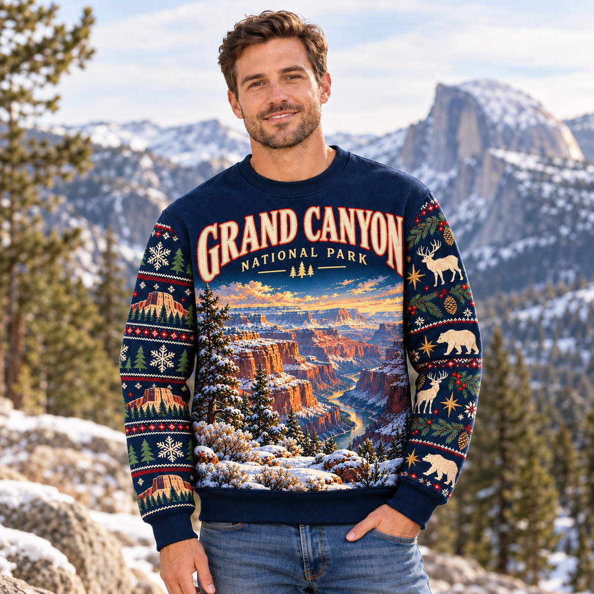 Grand Canyon National Park Christmas Sweatshirt - photo 2