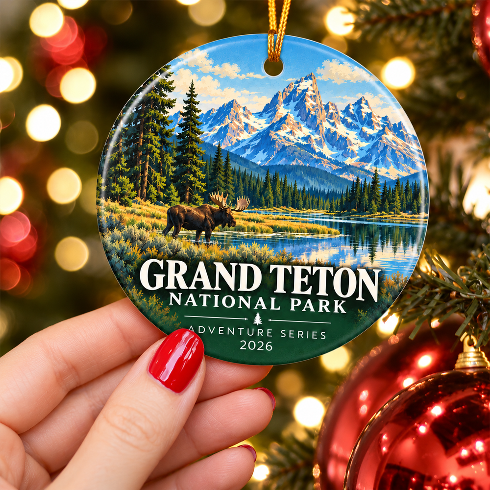 Grand Teton National Park Christmas Ornament