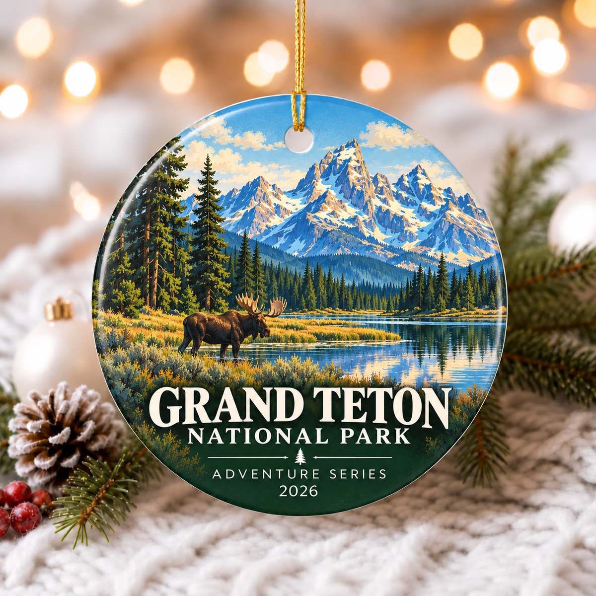 Grand Teton National Park Christmas Ornament - photo 2
