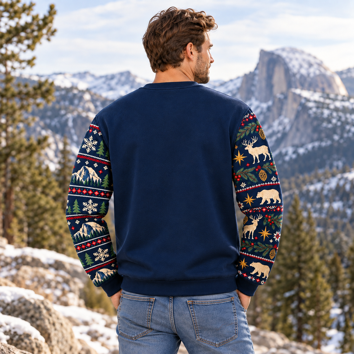Grand Teton National Park Christmas Sweatshirt - photo 3