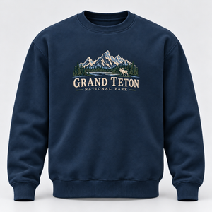 Grand Teton National Park Embroidered Sweatshirt