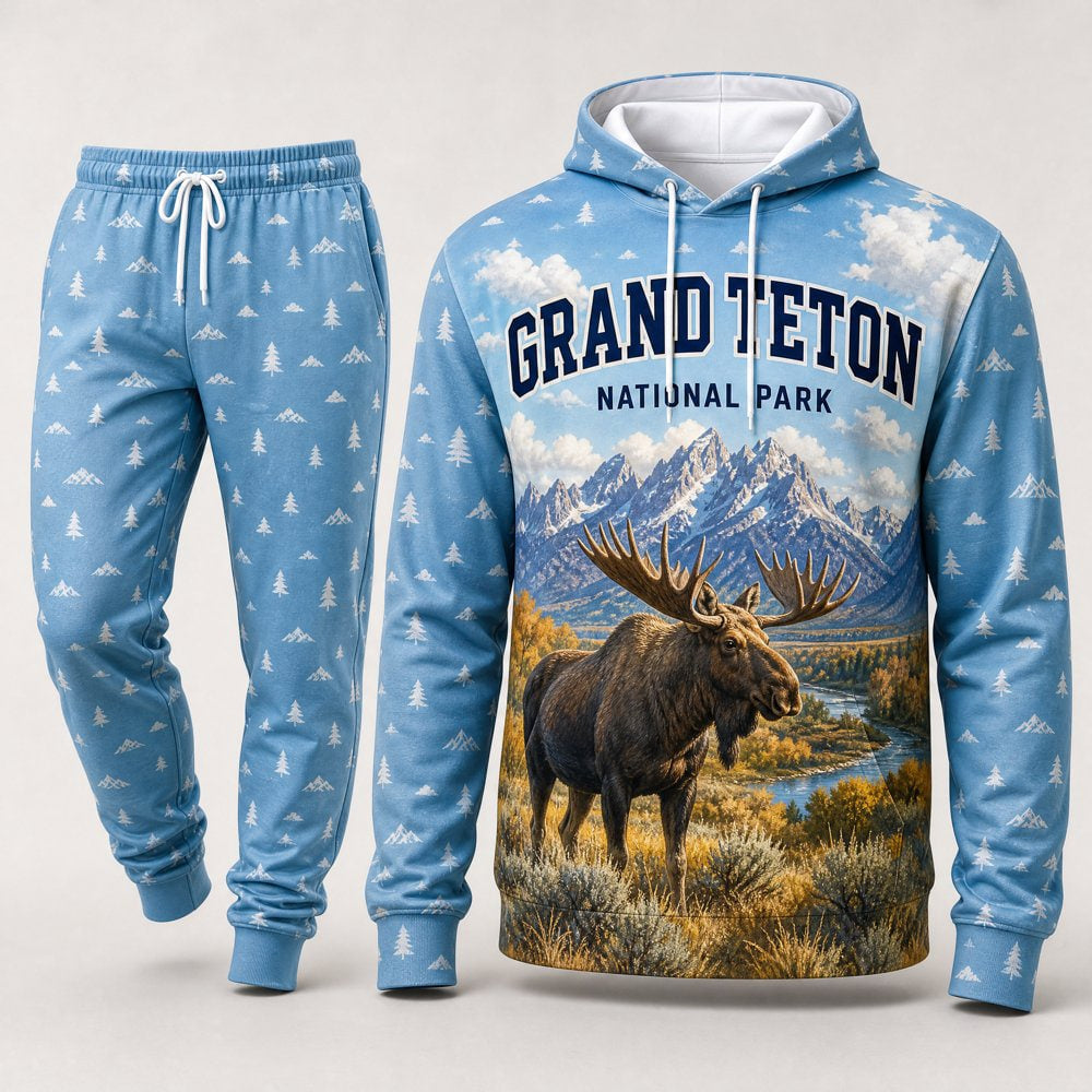 Grand Teton National Park Hoodie & Sweatpants Set