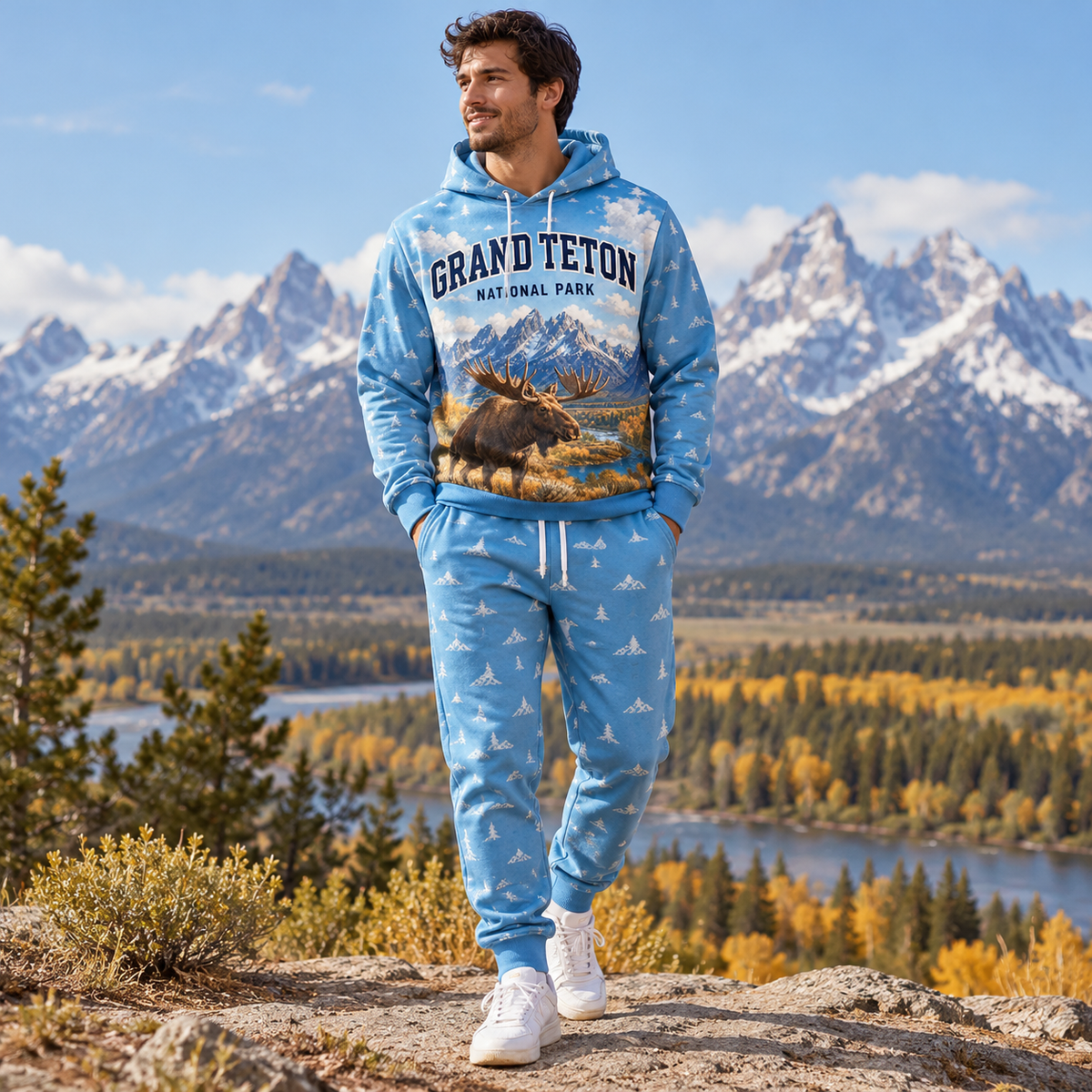Grand Teton National Park Hoodie & Sweatpants Set