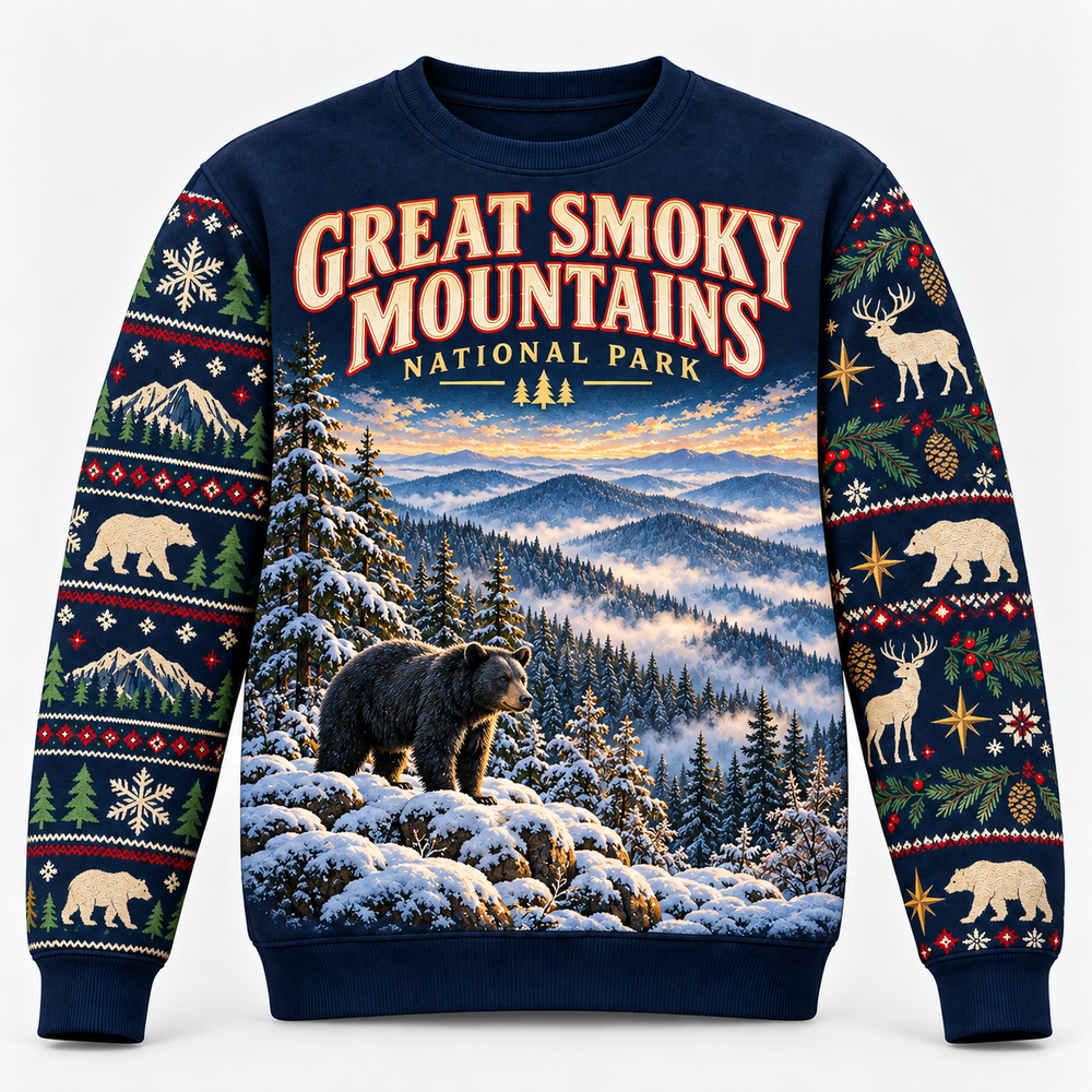 Great Smoky Mountains National Park Christmas Sweatshirt