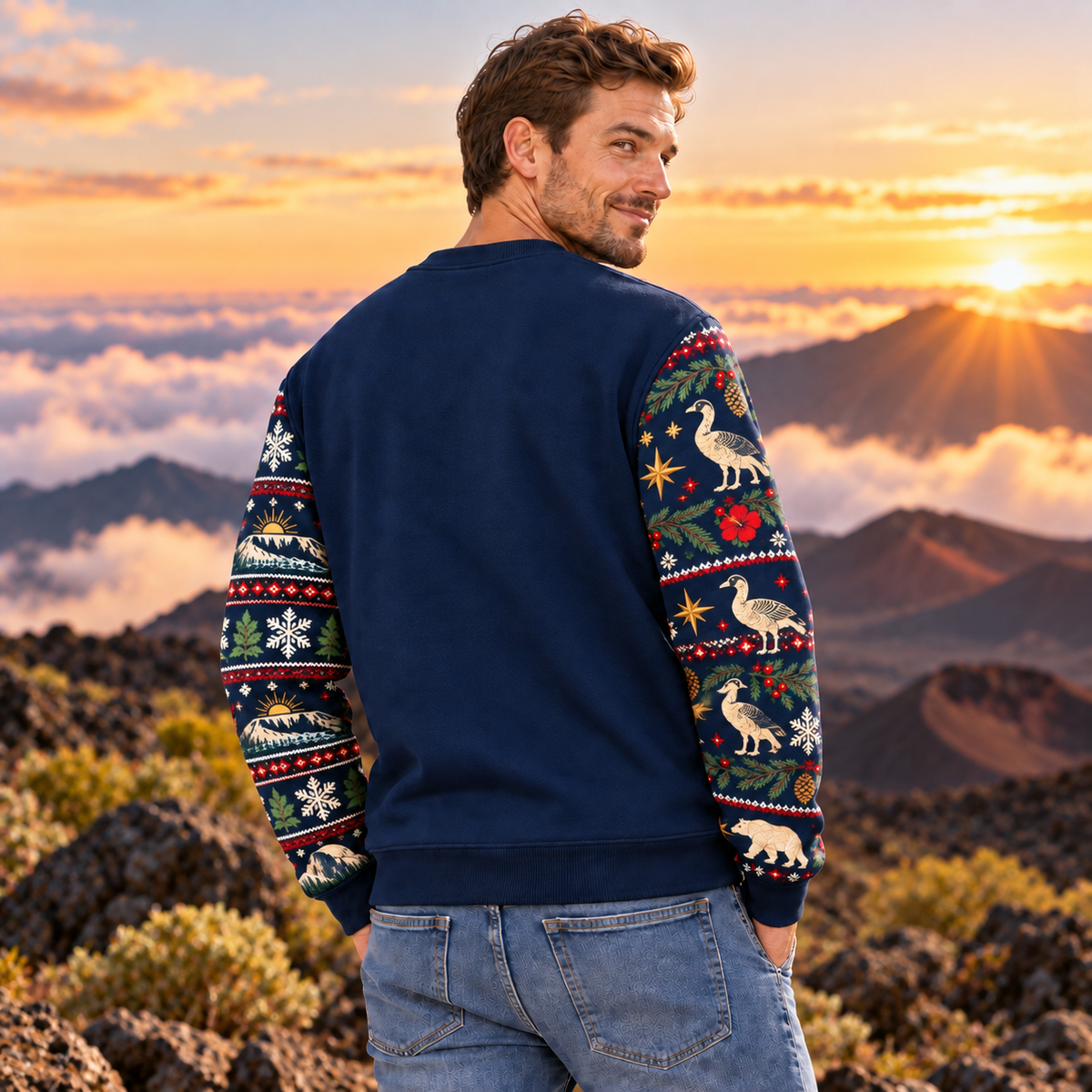 Haleakalā National Park Christmas Sweatshirt - photo 3