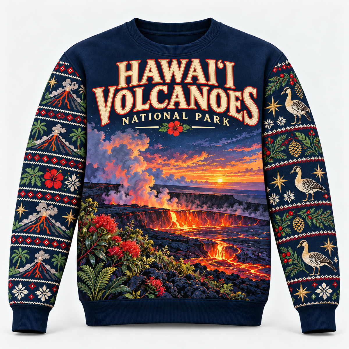 Hawaiʻi Volcanoes National Park Christmas Sweatshirt - photo 1