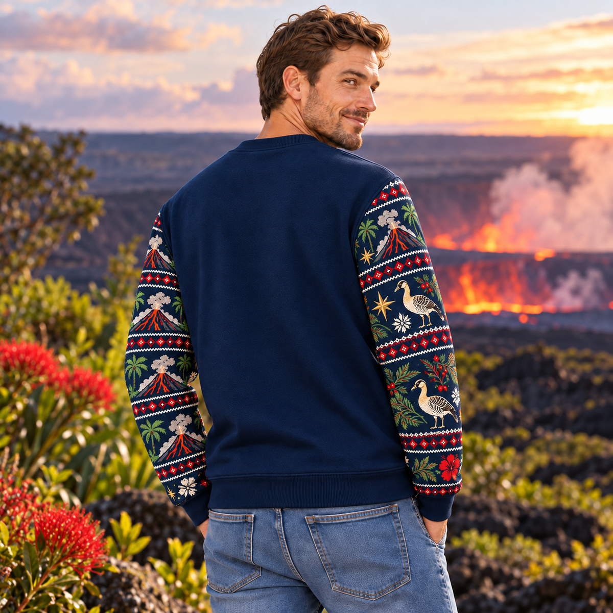 Hawaiʻi Volcanoes National Park Christmas Sweatshirt - photo 3