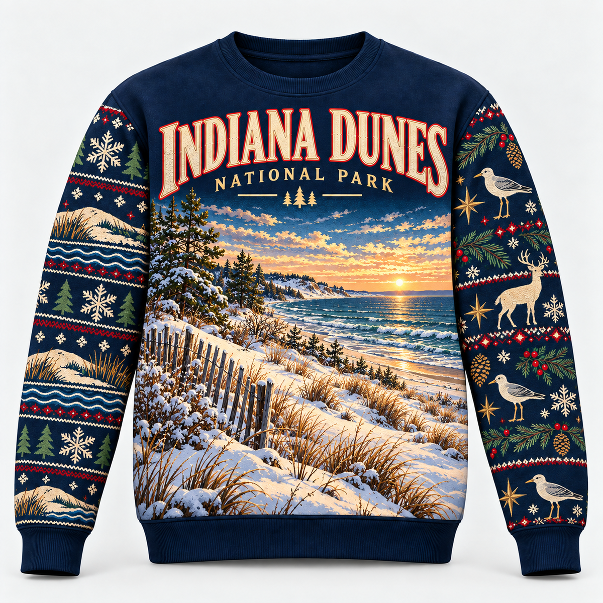 Indiana Dunes National Park Christmas Sweatshirt - photo 1
