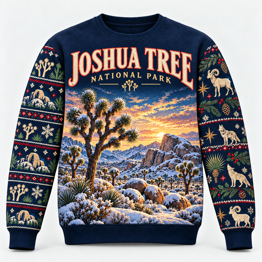 Joshua Tree National Park Christmas Sweatshirt