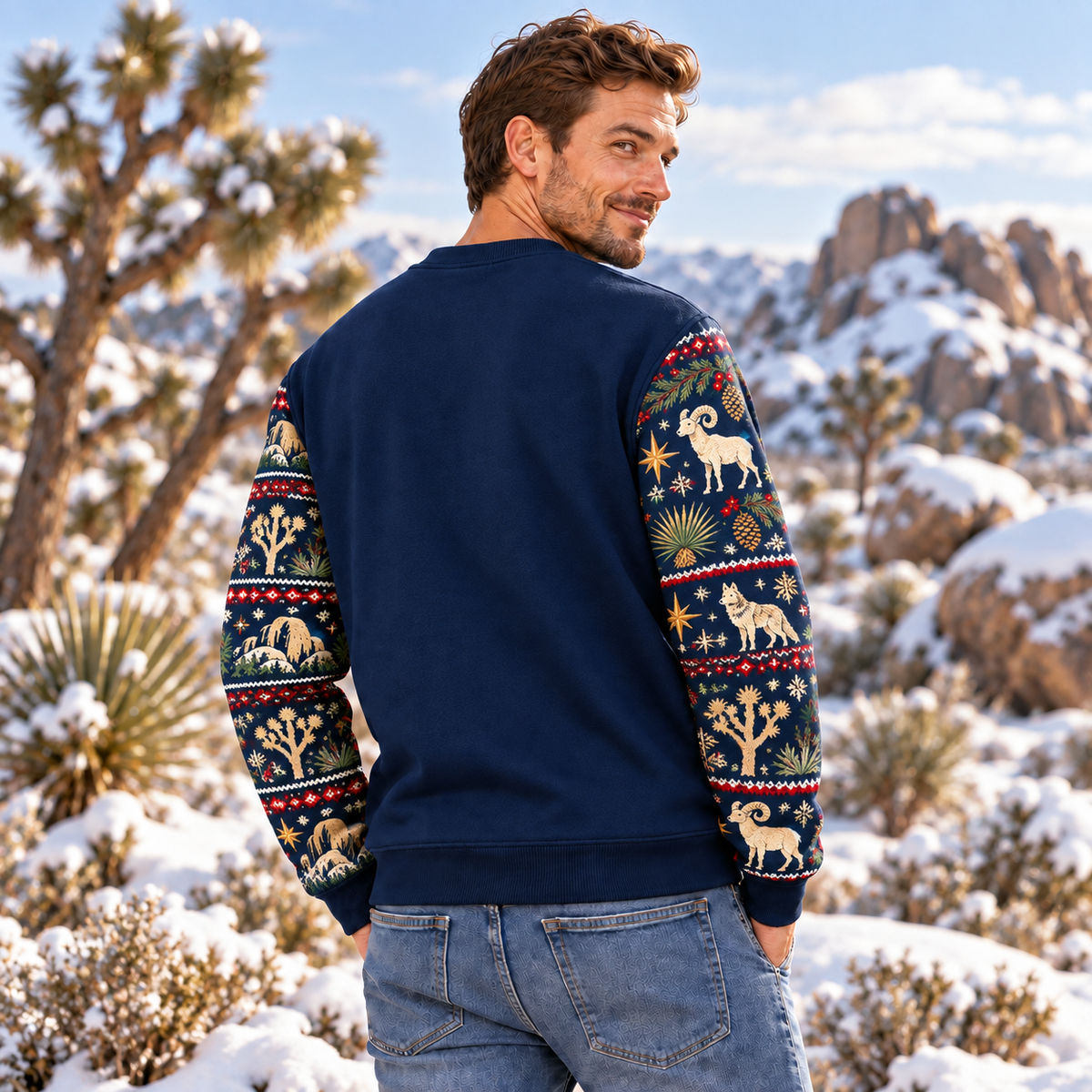 Joshua Tree National Park Christmas Sweatshirt - photo 3