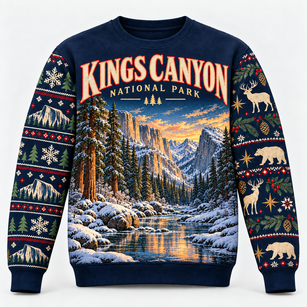 Kings Canyon National Park Christmas Sweatshirt