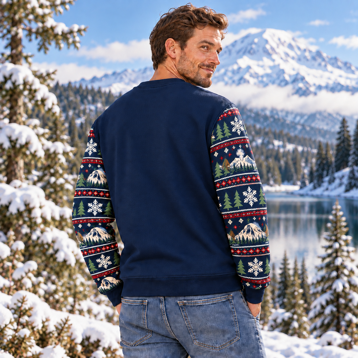 Lassen Volcanic National Park Christmas Sweatshirt - photo 3