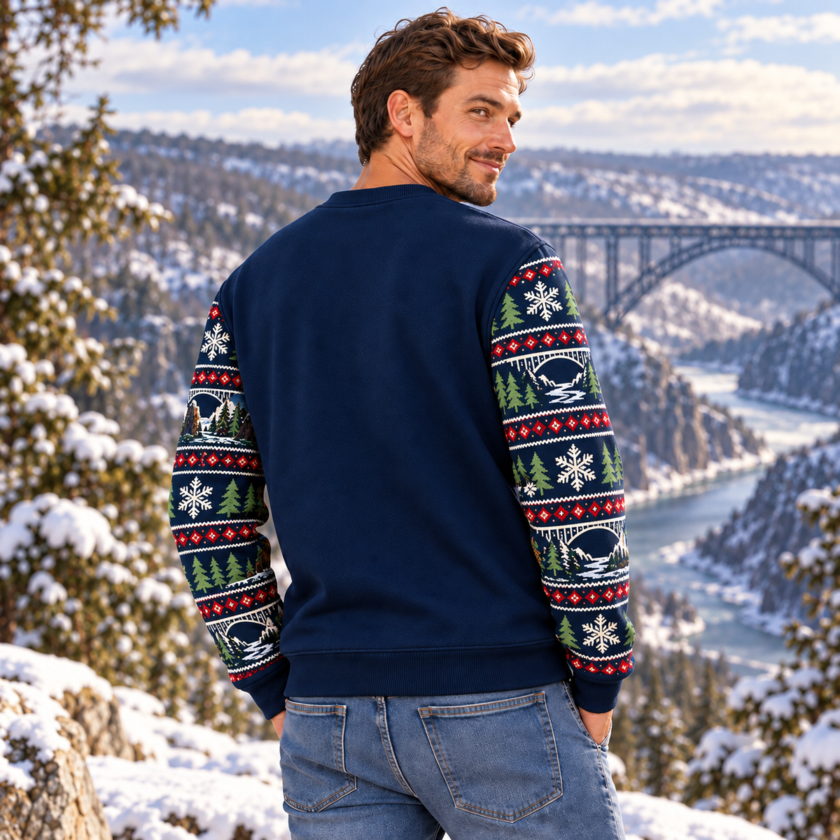 New River Gorge National Park Christmas Sweatshirt - photo 3