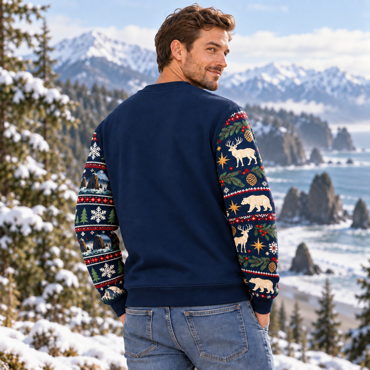 Olympic National Park Christmas Sweatshirt - photo 3