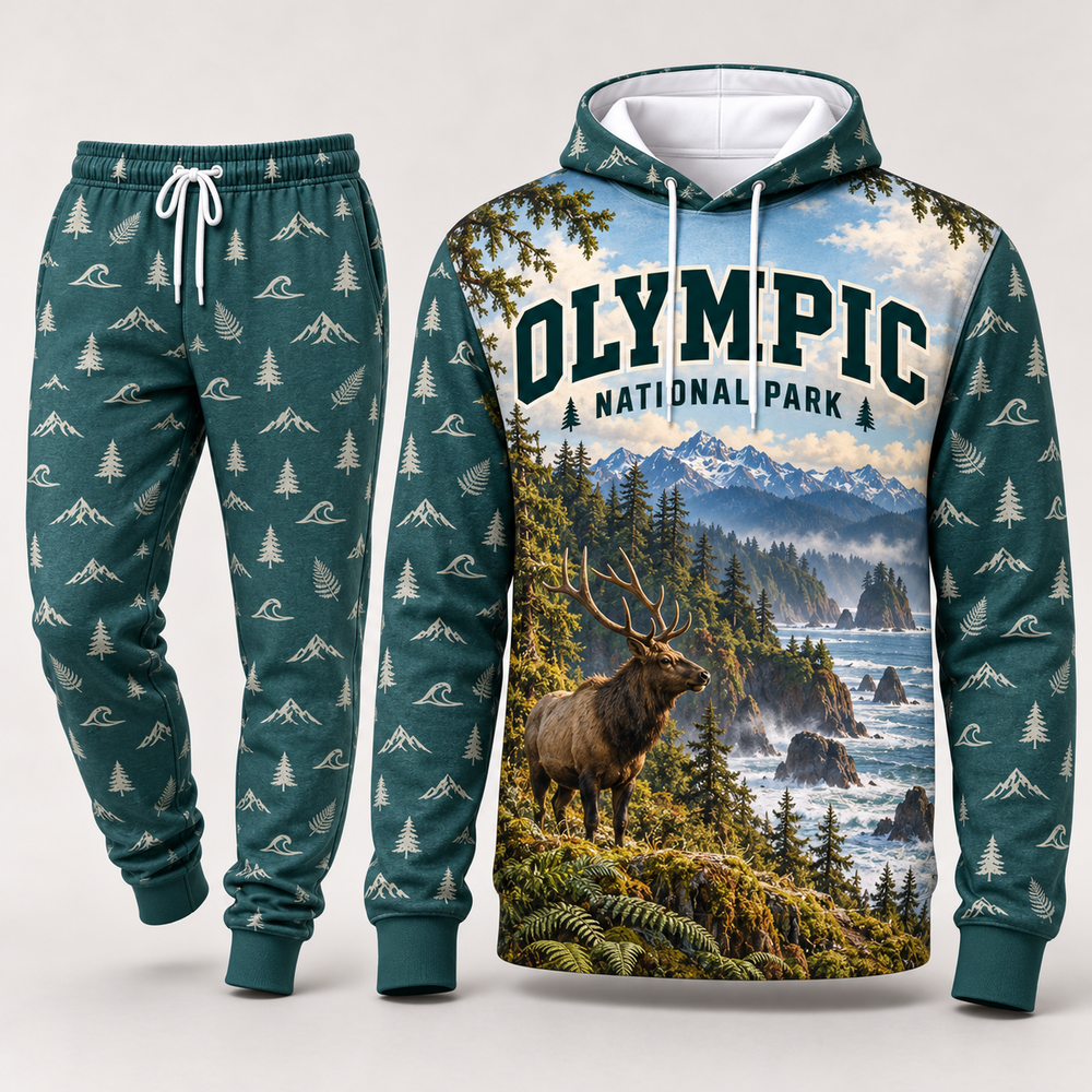 Olympic National Park Hoodie & Sweatpants Set