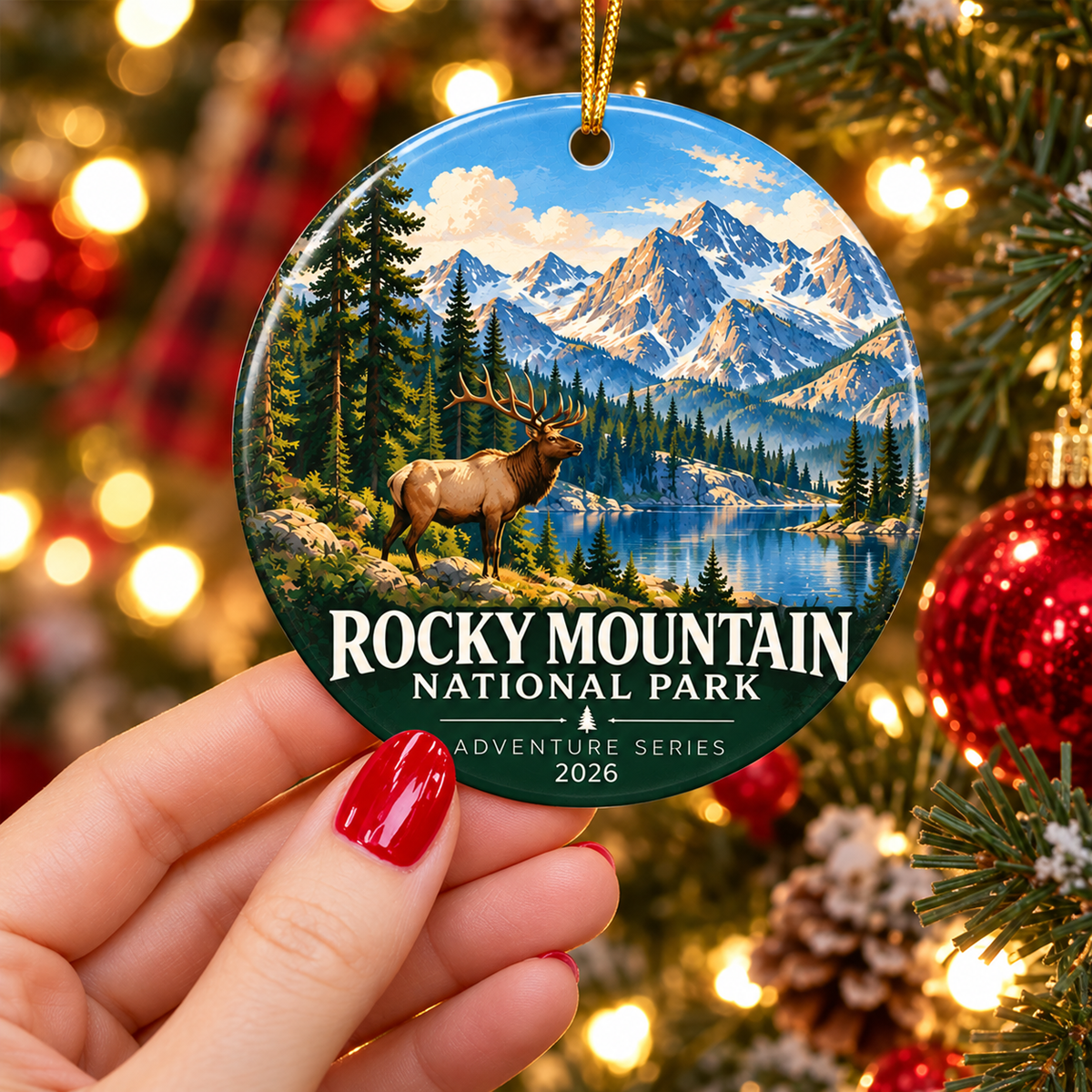 Rocky Mountain National Park Christmas Ornament - photo 1