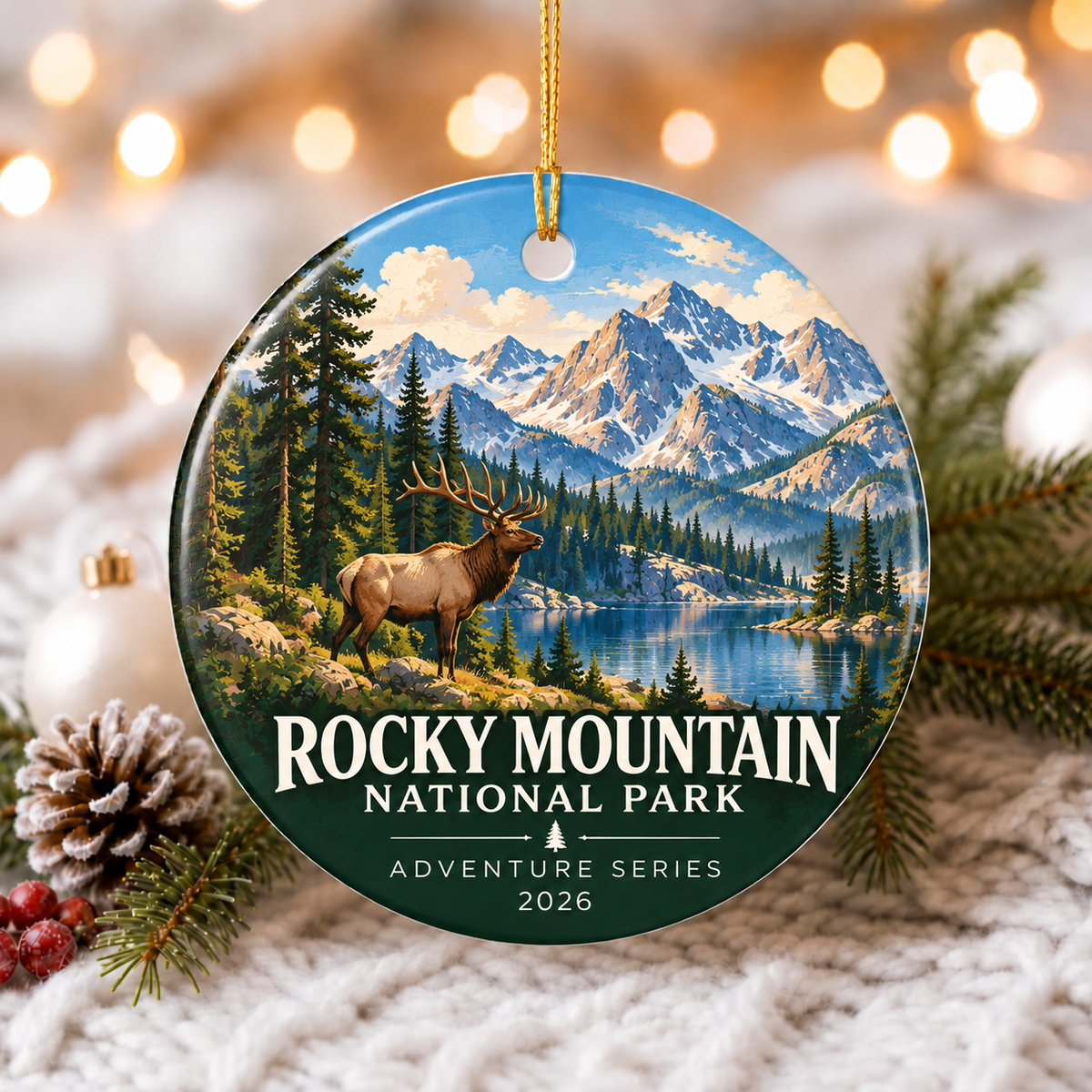 Rocky Mountain National Park Christmas Ornament - photo 2