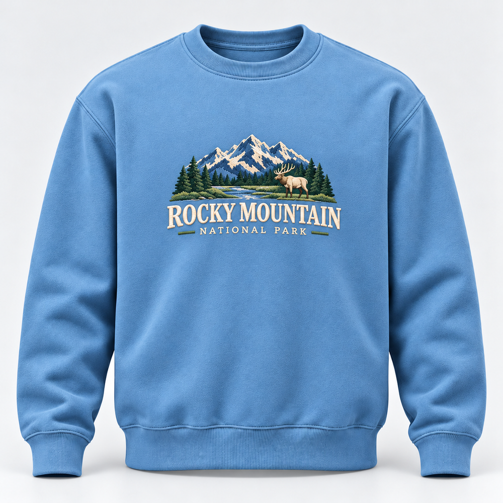Rocky Mountain National Park Embroidered Sweatshirt