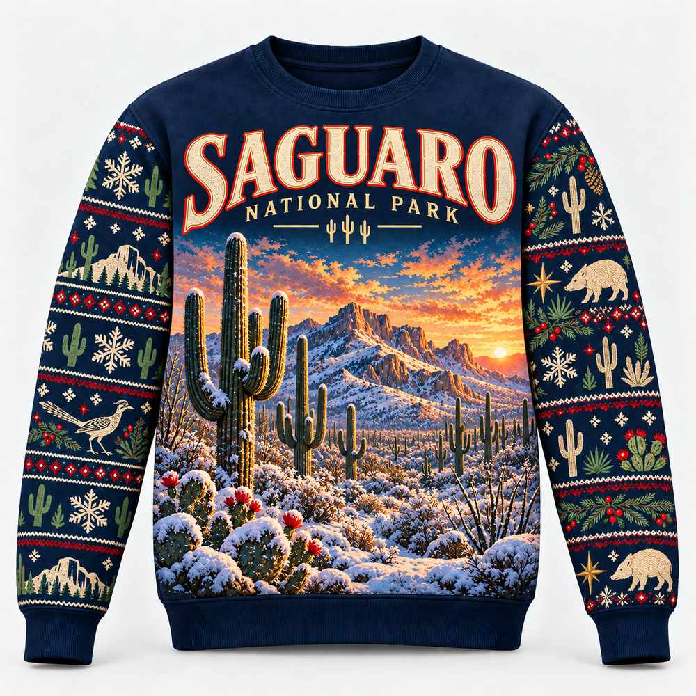 Saguaro National Park Christmas Sweatshirt