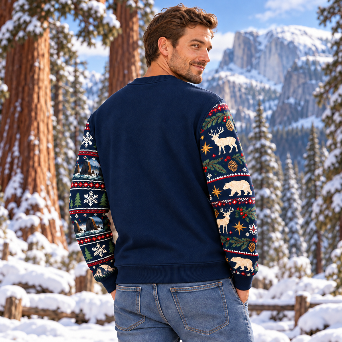 Sequoia National Park Christmas Sweatshirt - photo 3