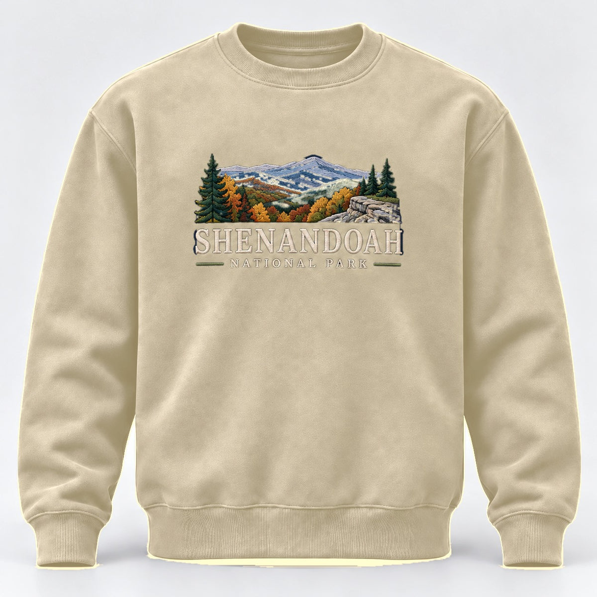 Shenandoah National Park Embroidered Sweatshirt - Sand