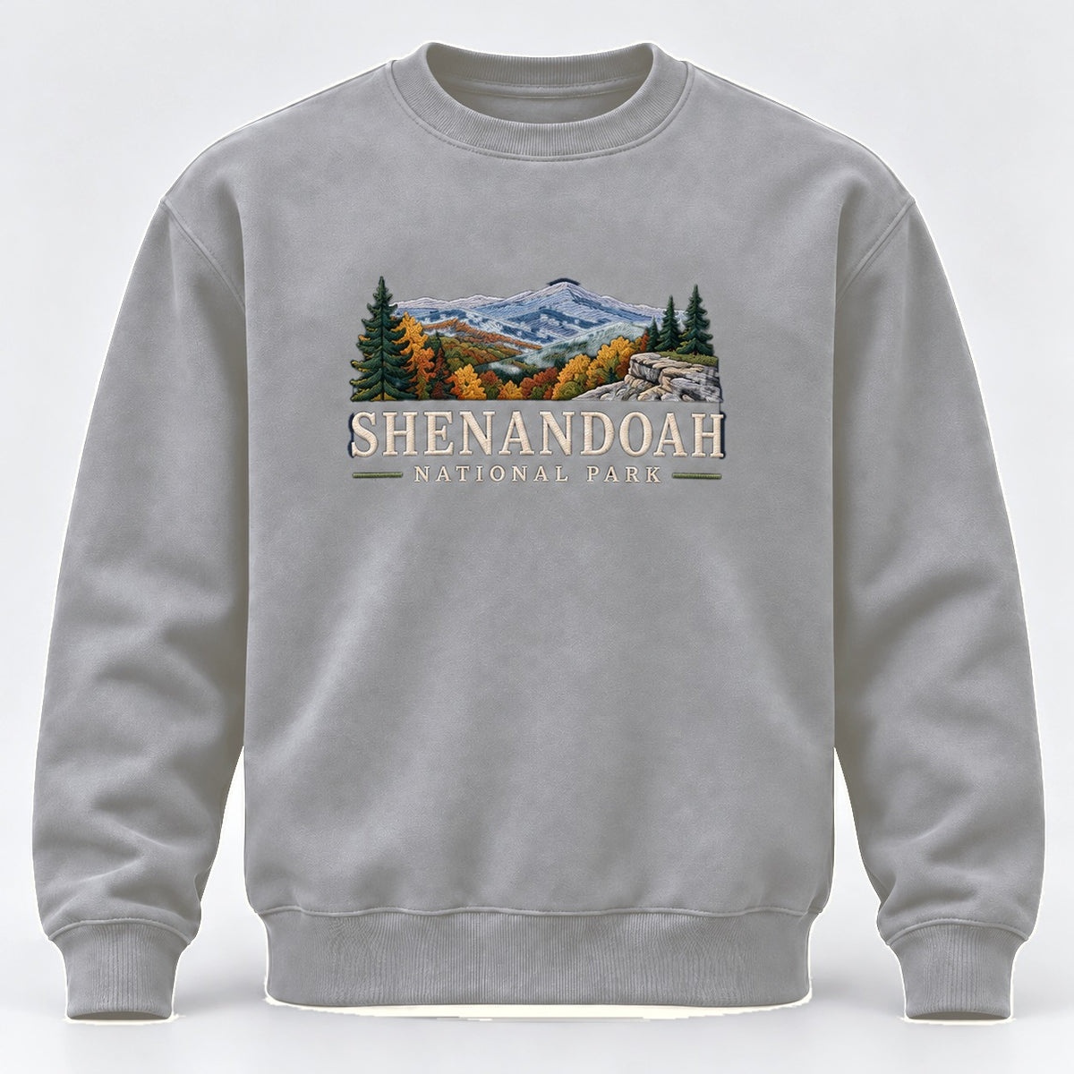 Shenandoah National Park Embroidered Sweatshirt - Sport Grey
