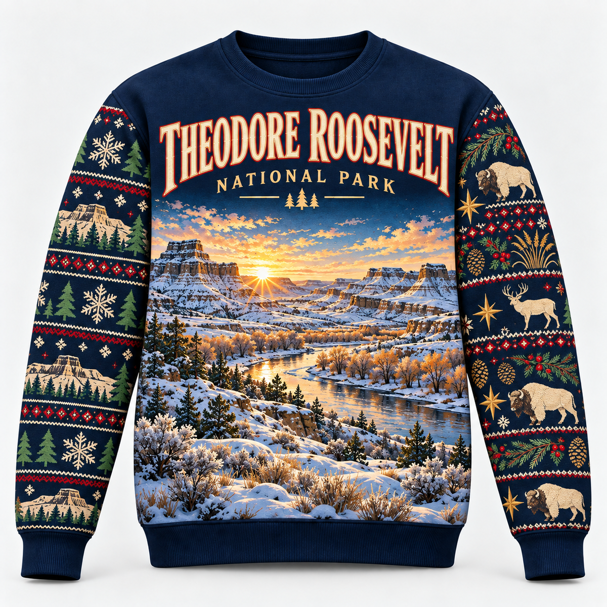 Theodore Roosevelt National Park Christmas Sweatshirt - photo 1