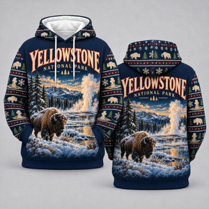 Yellowstone National Park Christmas Hoodie