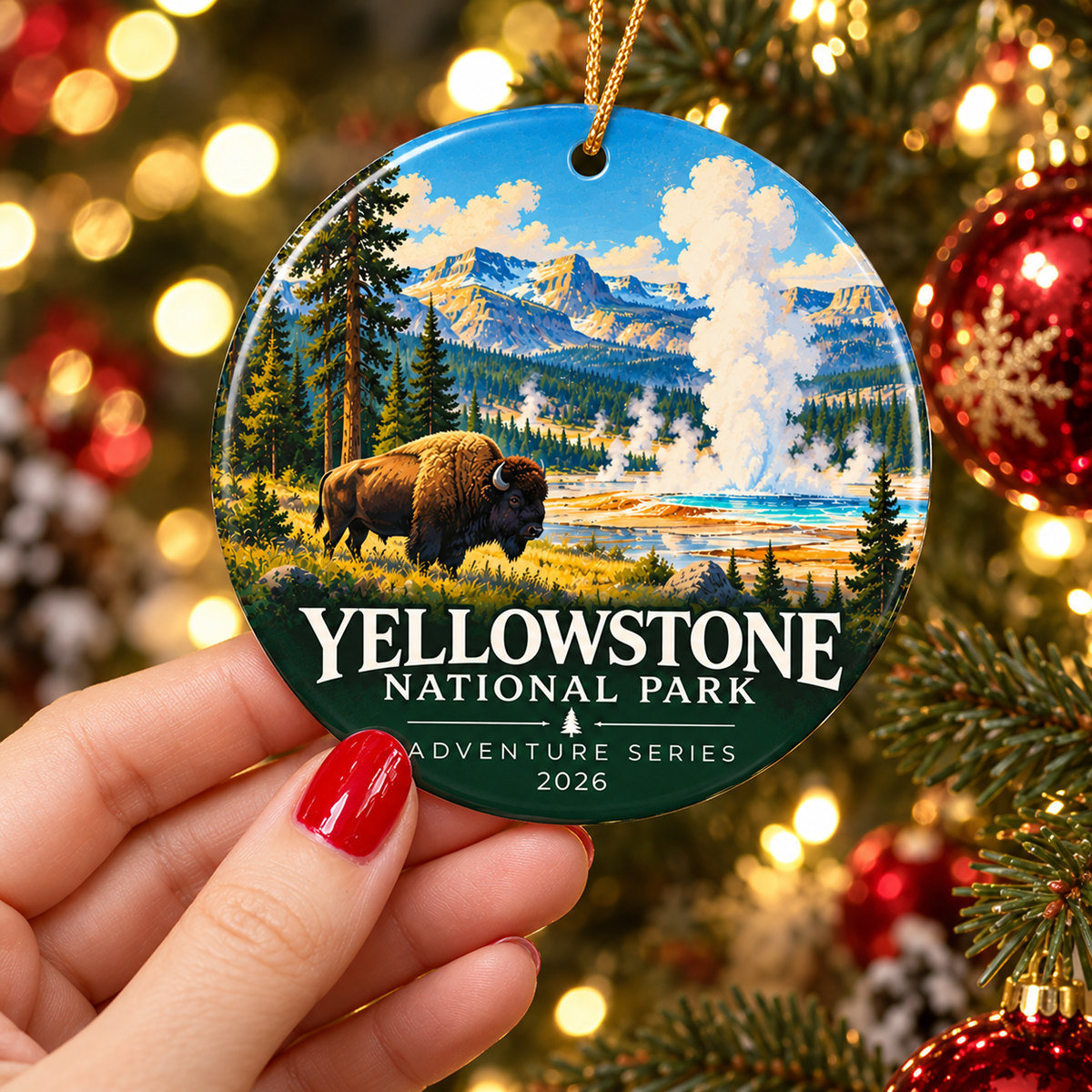 Yellowstone National Park Christmas Ornament - photo 1
