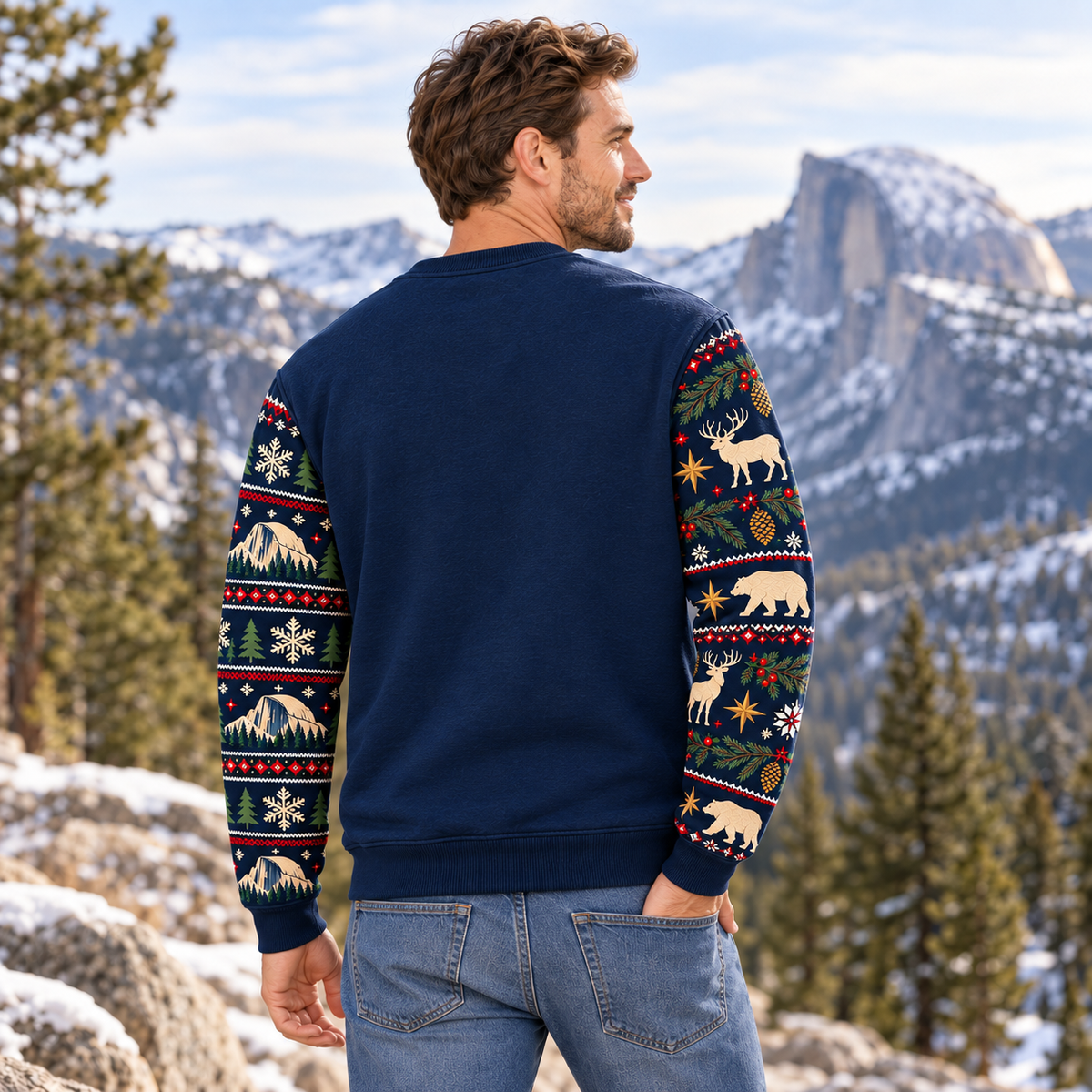 Yellowstone National Park Christmas Sweatshirt - photo 3