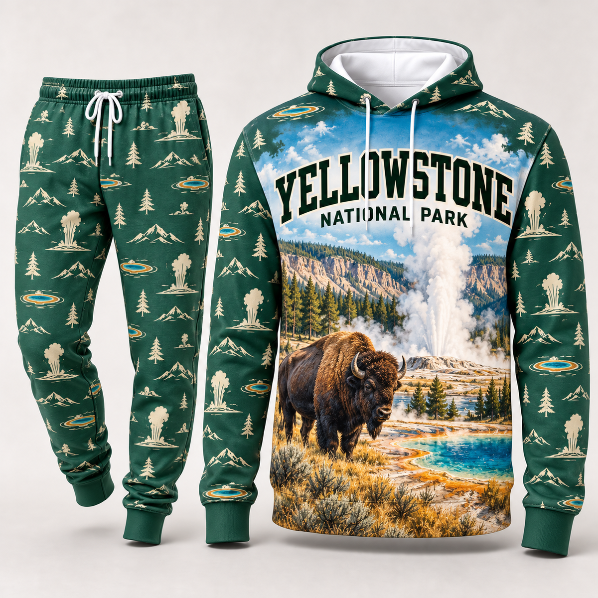 Yellowstone National Park Hoodie & Sweatpants Set