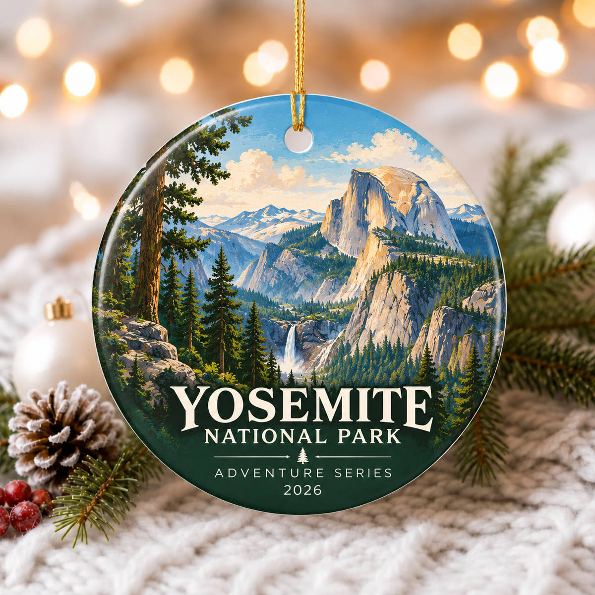 Yosemite National Park Christmas Ornament - photo 2