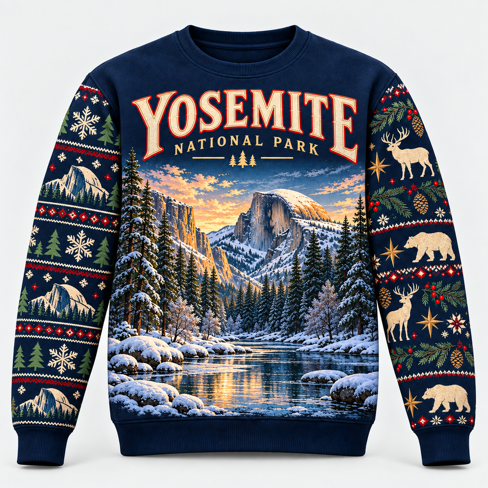 Yosemite National Park Christmas Sweatshirt