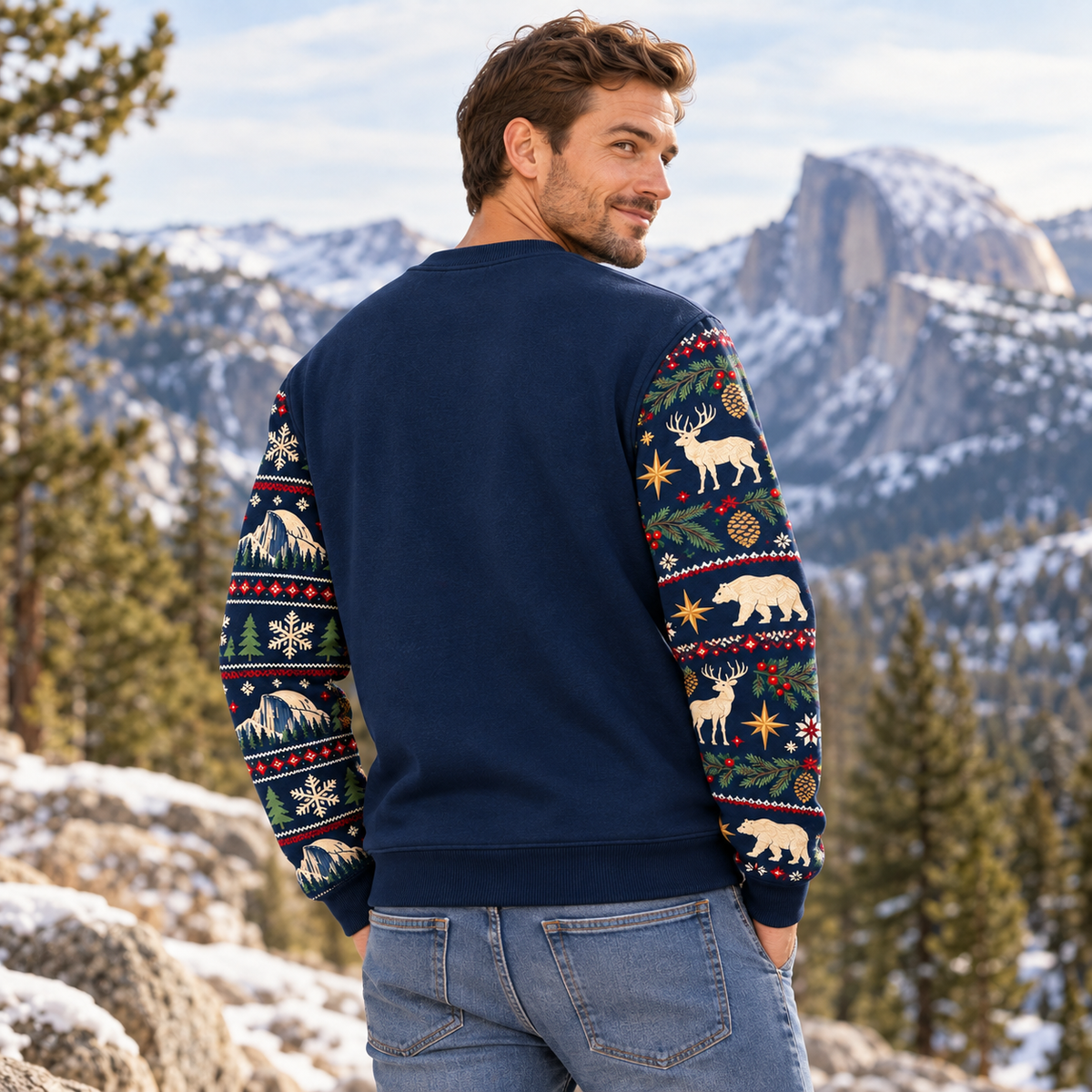 Yosemite National Park Christmas Sweatshirt - photo 3