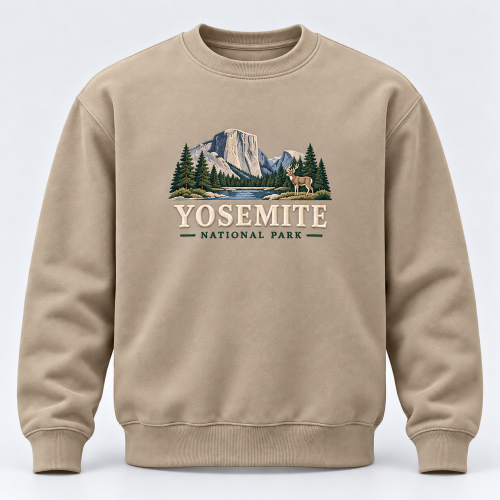 Yosemite National Park Embroidered Sweatshirt
