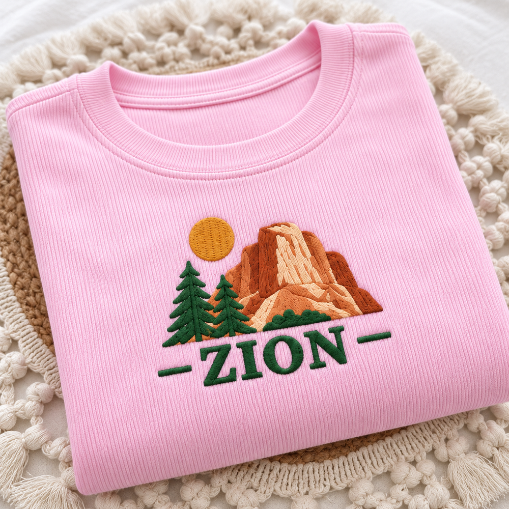 Zion National Park Cropped Baby Tee