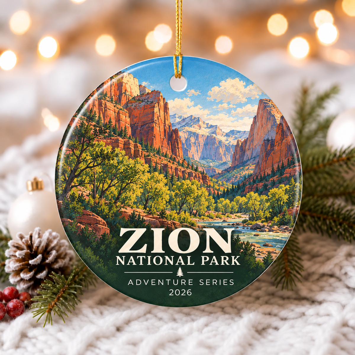Zion National Park Christmas Ornament - photo 2