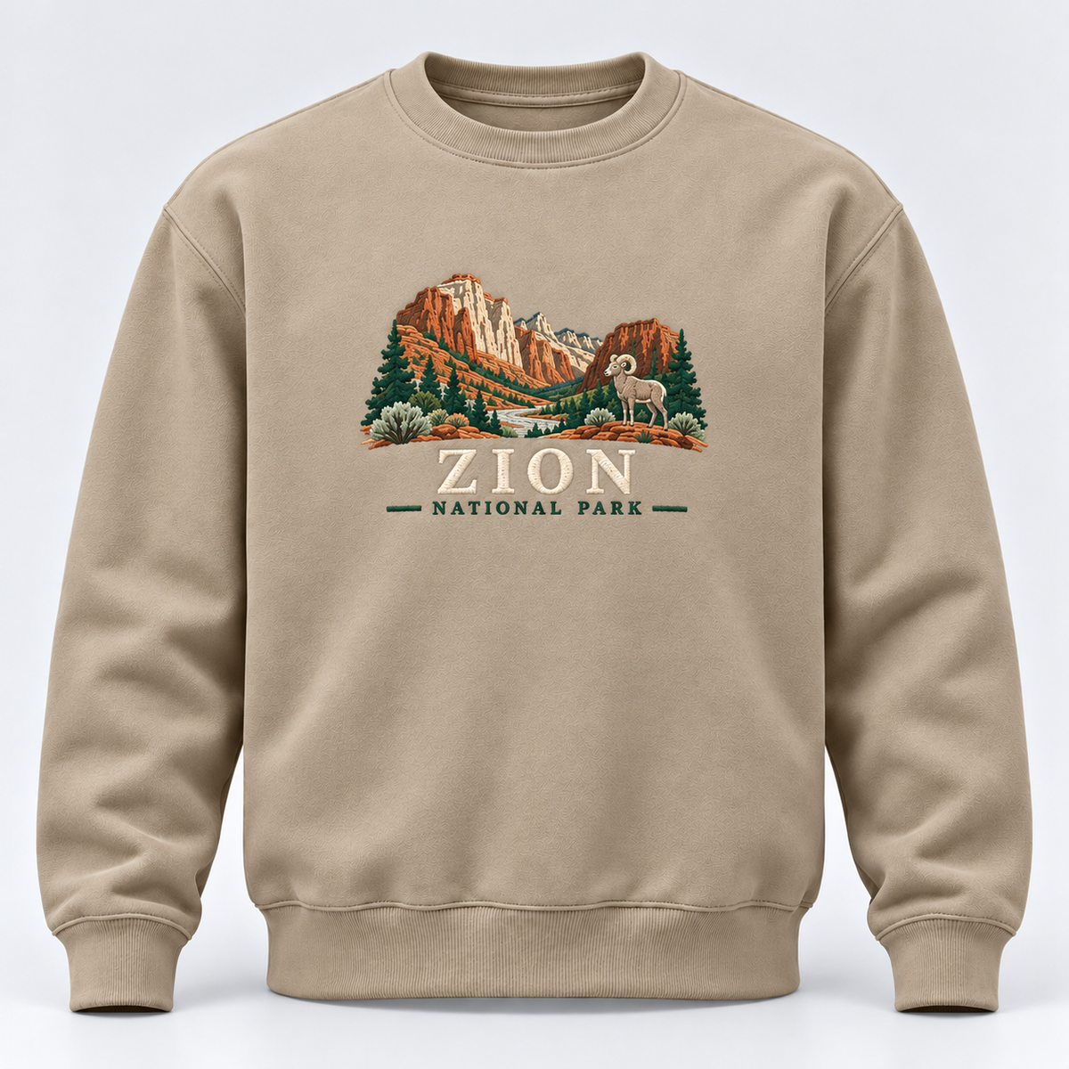 Zion National Park Embroidered Sweatshirt