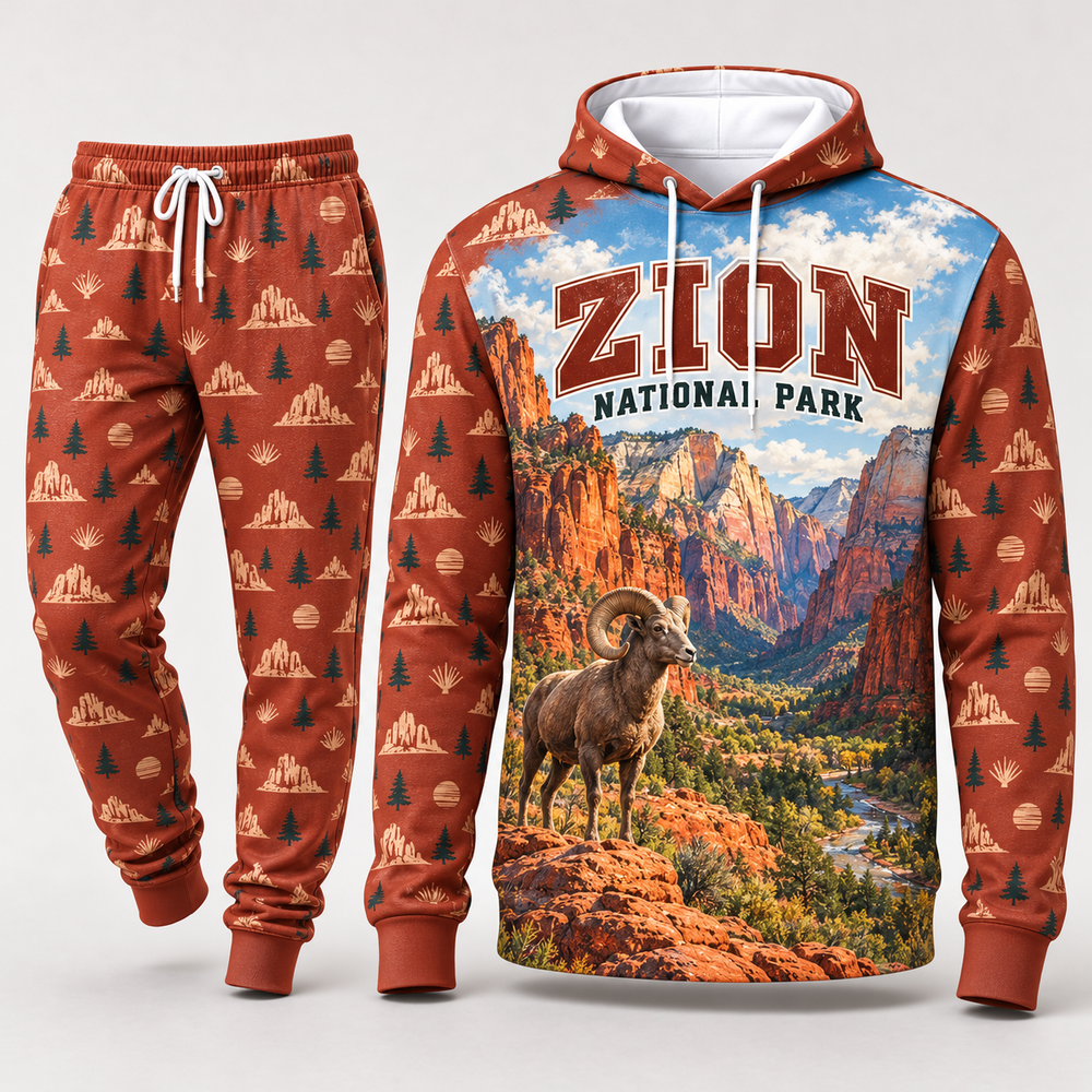 Zion National Park Hoodie & Sweatpants Set
